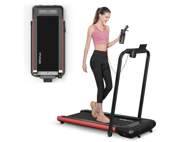Electric Folding Treadmill with Music LED Display with Speakers Flat Treadmill Treadmills for Home Foldable Remote Control Running Walking Machine Exercise Fitness Machine for Home and Office 