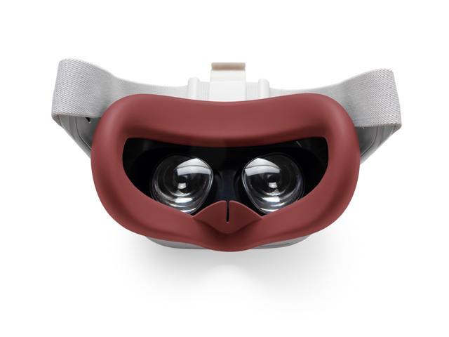 Silicone Lens Protect Cover Dust Proof Anti-Scratch VR Cover for Oculus Quest 2 VR Headset Red