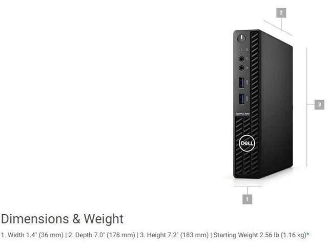 2021 Newest Dell OptiPlex 3080 Micro Form Factor Business Desktop