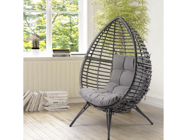 rattan pod egg chair