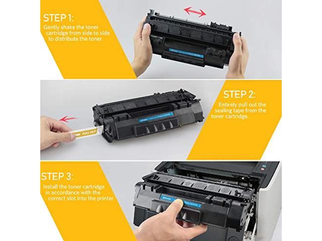 Black,1 Pack V4INK Compatible 49A 53A Toner Cartridge Replacement for HP Q5949A Q7553A for use with HP 1320 1320n P2015dn P2015 P2015n 3390 3392 1160 P2014 M2727nf MFP Printer 