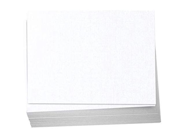  Hamilco White Linen Cardstock Paper Flat 4x6 Blank Index Cards  Card Stock 80lb Cover 100 Pack : Office Products