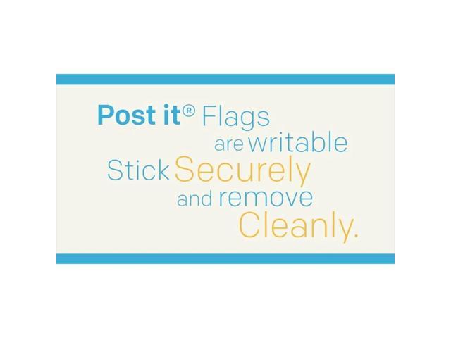 320 Flags Total 683XL1 4 On-The-Go Dispensers/Pack Flags Assorted Color Combo Pack 200 1-Inch Wide Flags and 120 .5-Inch Wide Flags 