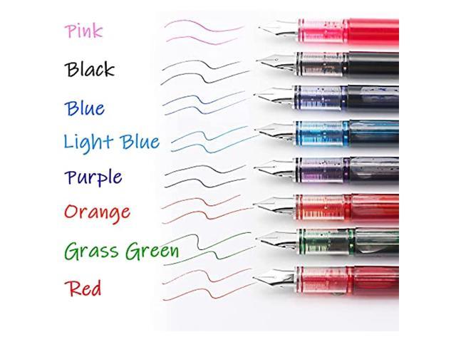 24 Pcs Disposable Fountain Pens, Quick Drying Ink Pen, Smooth Writing  Multicolor Art Supplies For Sketching, Journaling, Calligraphy And  Doodling, 8 Basic Colors 