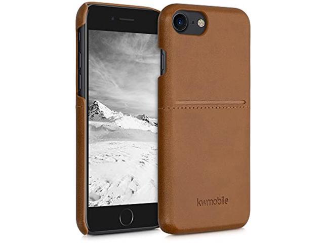 Case Compatible With Apple Iphone Se 22 Se 8 7synthetic Leather Phone Back Cover With Card Holder Slotlight Brown Newegg Com