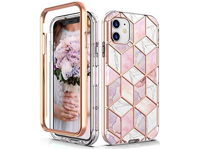 Case For Apple Iphone 11 Case 6 1 Inch Dual Layer Hybrid Bumper Cute Girls Rose Gold Marble Design Soft Tpu Hard Back Heavy Duty Anti Scratch Shockproof Protective Phone Case Pink Rose Gold Newegg Com