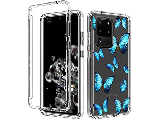 Case For Galaxy S Ultra 5g 6 9 Case Samsung S Ultra Case For Girls Full Body Shockproof Clear Floral Soft Flexible Phone Protective Armor Cover For Samsung Galaxy S Ultra Butterfly