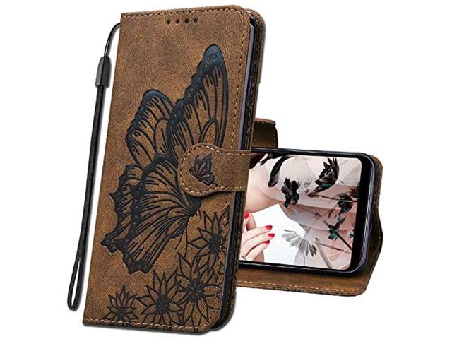 PU Leather Flip Cover Compatible with Samsung Galaxy S9 butterfly2 Wallet Case for Samsung Galaxy S9 