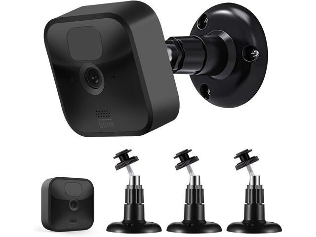 Adhesive Blink Camera Wall mounts No Drilling and screwing Required for Blink Outdoor /Blink Mini /Blink Indoor Camera and Most Round Mount Cameras Quick Paste Installation,Black（3-Pack） 