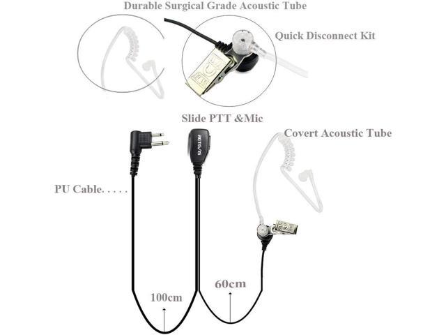  ONE2MAX Acoustic Ear Tube Earpiece Replacement - Air