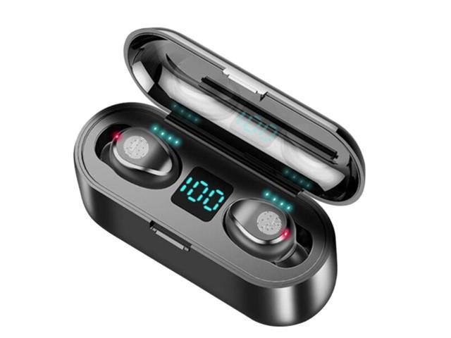 Abelanja Supper Bass Bluetooth Wireless Earphones Stereo Surround Headset Mini Touch Earbuds LED Power