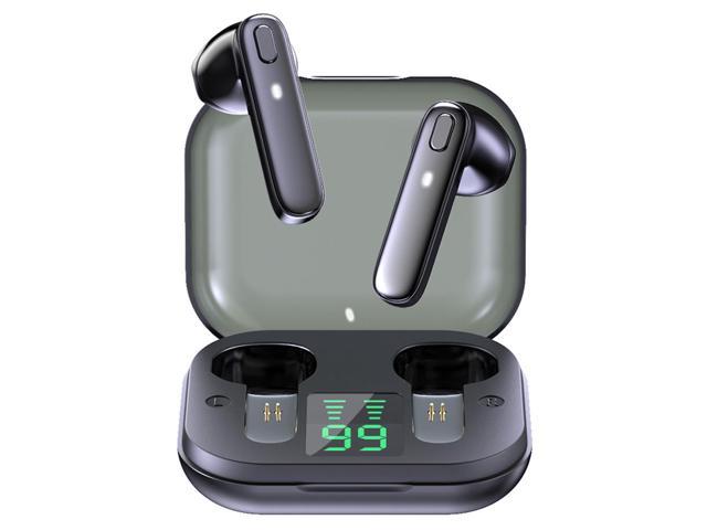 Abelanja TWS Earphone Bluetooth-compatible Wireless Headset Deep Bass Earbuds True Wireless Stereo Headphone With Mic Sport Earphone