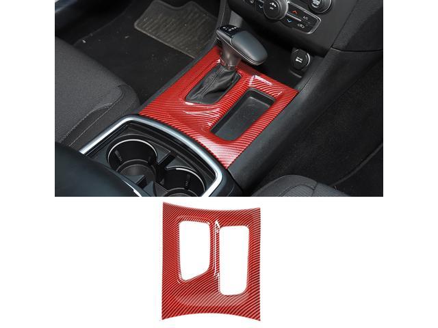 Central Control Gear Shift Panel Carbon Fiber Trim Fit For Dodge Charger 2015+ 