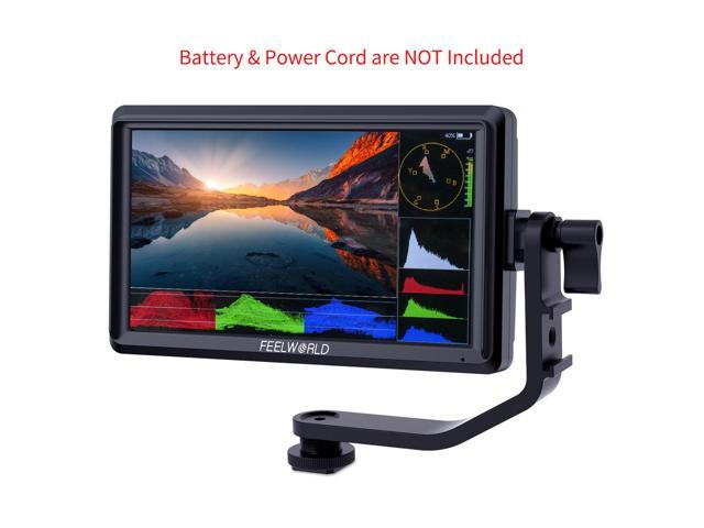 FEELWORLD FW568S 6 inch DSLR Camera Field Monitor with Waveform 3D LUT SDI  4K HDMI Input Output Video Peaking Focus Assist Small 8.4V DC Include Tilt  Arm 