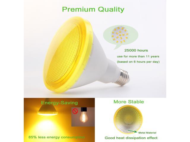 yellow flood light bulb