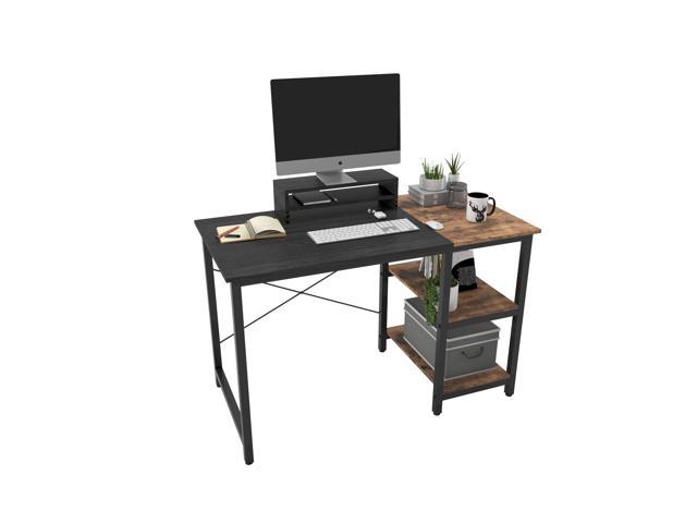 small desk with monitor stand