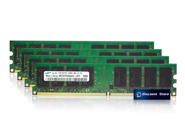 4X4GB DDR2 MEMORY RAM PC2-6400 ECC REG DIMM 16GB 
