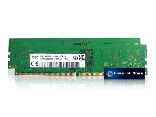 SK Hynix 16GB(2X8GB) DDR4 1RX8 PC4-25600 HMAA1GU6CJR6N-XN UIMM Desktop RAM  3200mhz PIN-288 1.2V