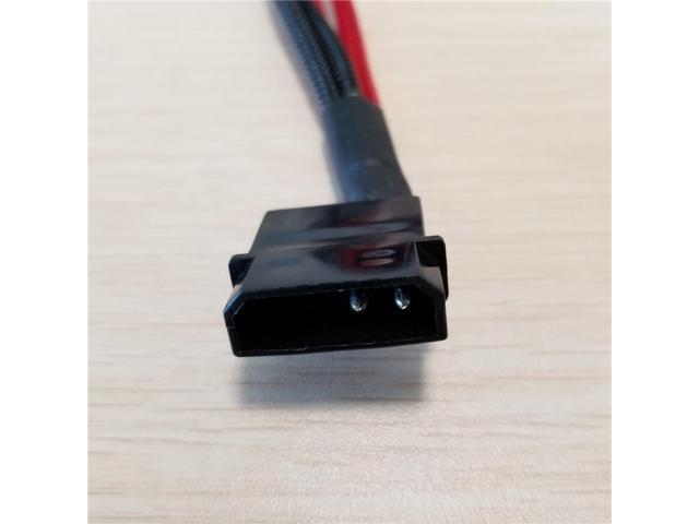 Cable Length: About 30cm 2pin Wire Cooling Fan Splitter Connector Jack Power Supply Cable Cord 22AWG Wire 30cm - ShineBear PC DIY IDE Molex to 4 12V 4Pin Socket