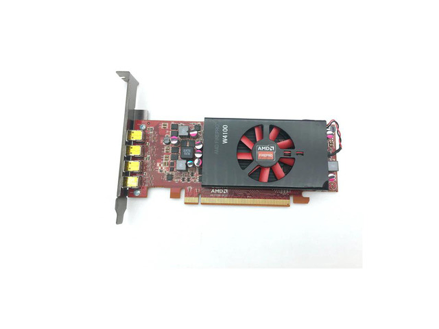 M4100 Radeon Gpu Pulled FirePro W4100 2G GDDR5 128bit with 4 Mini-DP Graphics Card ...