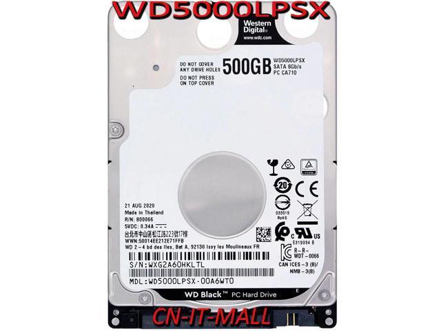 2.5 WD5000LPSX Black 500GB SATA 7200RPM 64MB SATA 2.5