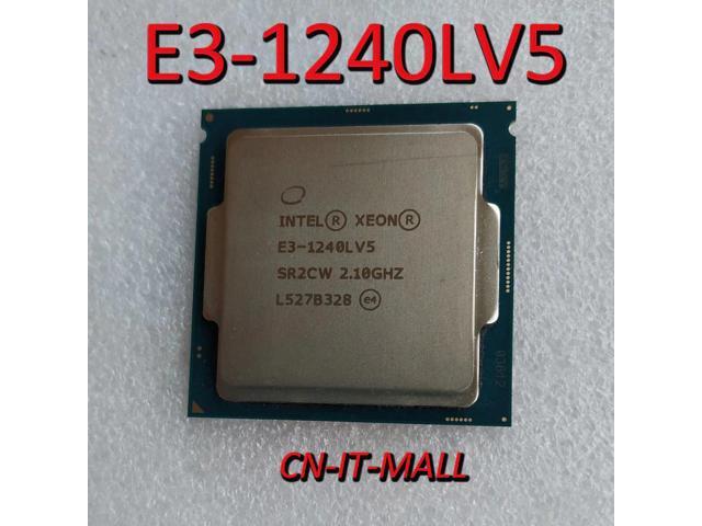 Intel Xeon E3-1240LV5 CPU 2.1GHz 8MB Cache Core Threads LGA1151  Processor Gadgets