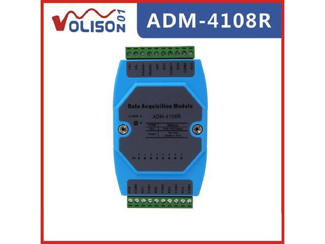 ADM-4108R Modbus RTU 485 relay module 8-way relay extended PLC control ...
