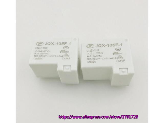 10PCS JQX-105F-1-012D-1HS HF105F-1-012D-1HS 12VDC 30A ORIGINAL Relay 4PINS 