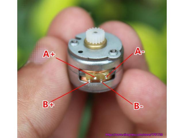 10pcs 2-Phase 4-Wire Micro 15 Step Motor Screw Rod Stepper Stepping Motor 