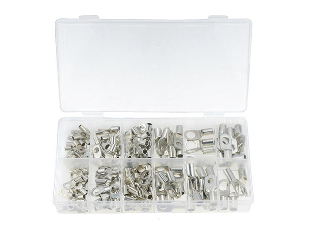 100PCS SC Cable Lugs Tinned Copper Lug Ring Wire Connectors Bare Cable Terminals 10 Sizes 5e7a2b6e7449a02980320594