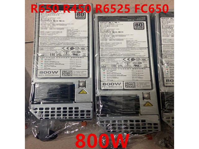 Fc650 PSU For Dell R6515 R7515 R6525 R7525 R650 R450 FC650 800W Power Supply ...