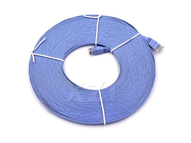 est Hot 15 meters CAT6 Flat UTP Ethernet Network Cable RJ45 Patch LAN ...