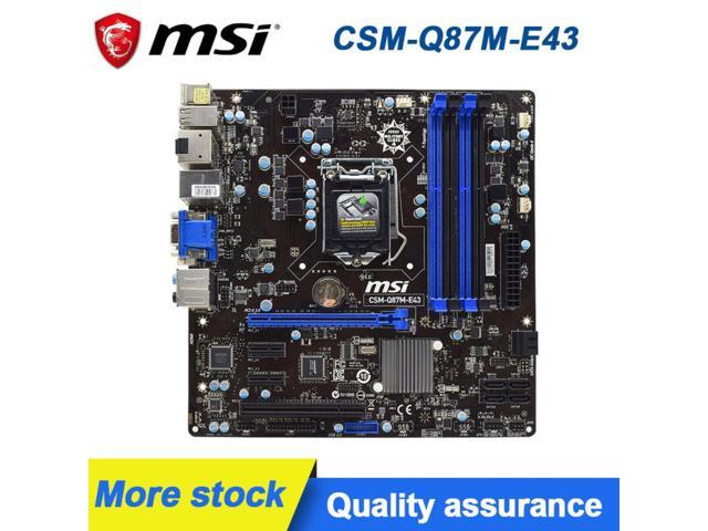 Msi csm q87m e43 обзор