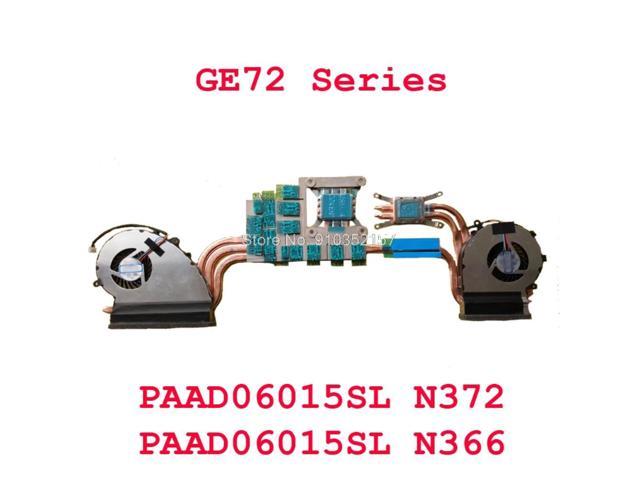 Heatsink&Fan For MSI GE72 2QE 2QF 2QC 2QD 2QL 6QF 6QC 6QD 6QE 6QL 7RD ...