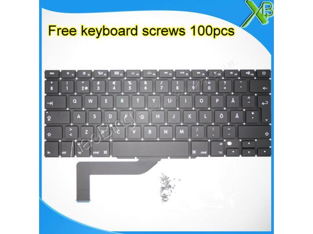 For MacBook Pro Retina 15.4" A1398 SE Swedish Sweden keyboard+100pcs ...