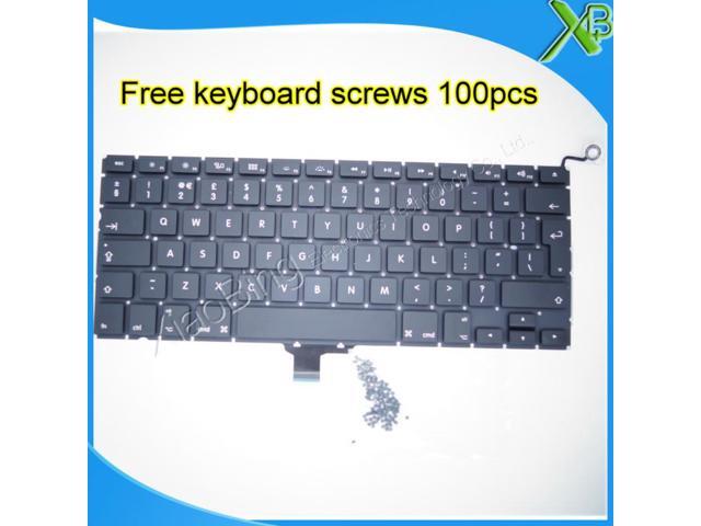 5PCS---For MacBook Pro 13.3" A1278 UK keyboard+100pcs keyboard screws ...