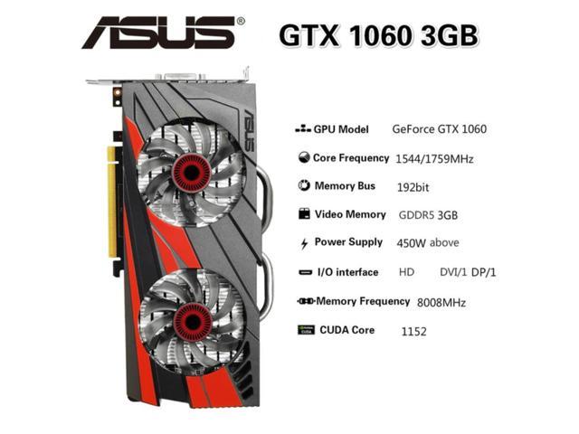 ASUS Graphic card GTX 1060 3GB placa de video graphics card GPU