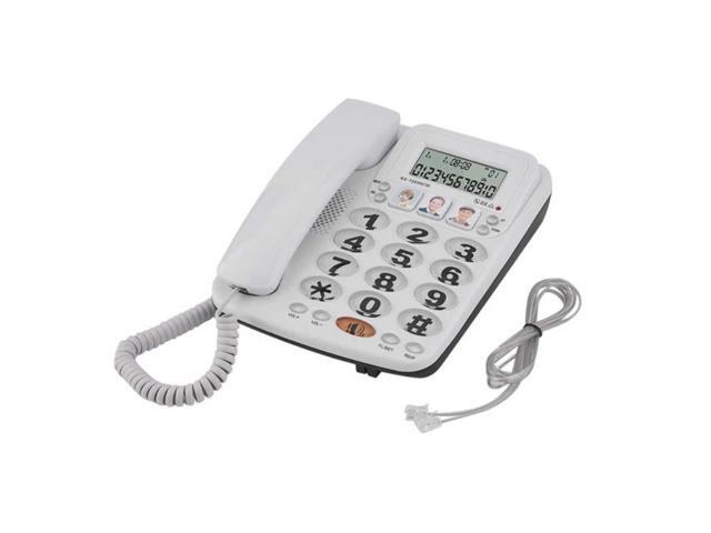 Desktop Corded Landline Telephone Fixed Wired Phone with Caller ID ...