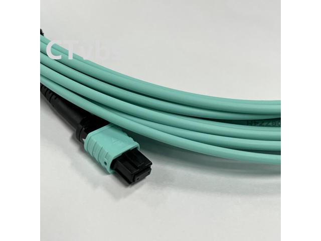 10M MPO Cable 8 Fiber Female To Female MPO-MPO Multi-Mode Type B OM3 ...