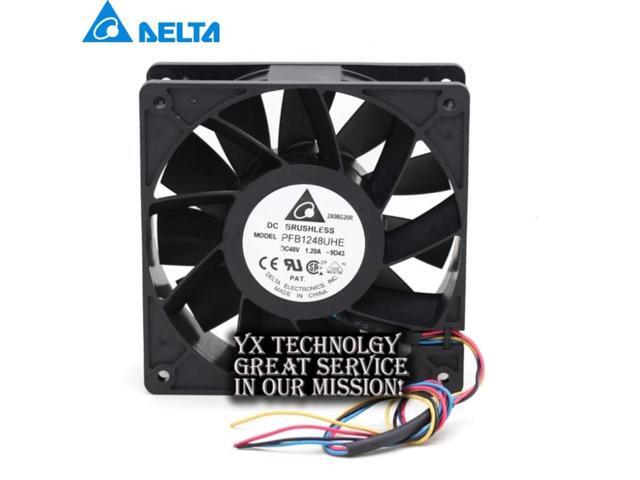 For Delta PFB1248UHE 120*120*38mm 120mm 12038 48V 1.20A four winds of ...