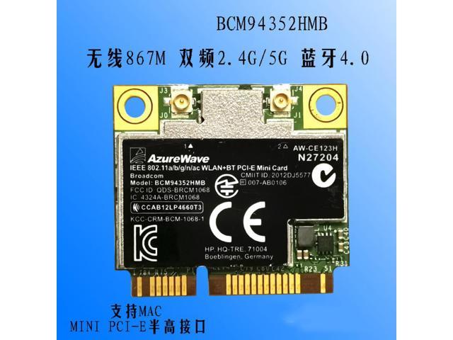 Broadcom BCM94352HMB 867Mbps Mini PCI-E 2.4G+5G WIFI 802.11a/b/g/n/ac ...