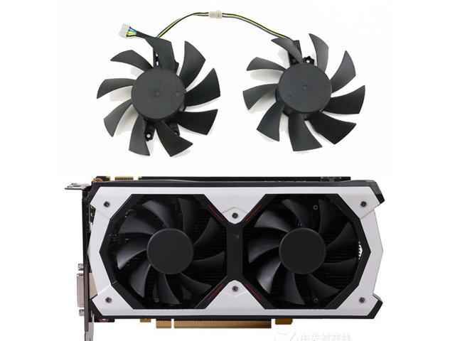 Ventilador cooler, 75mm, 4pin ga81s2u, 12v, 0.38a, gtx 960, para zotac, gtx960, placa de vídeo