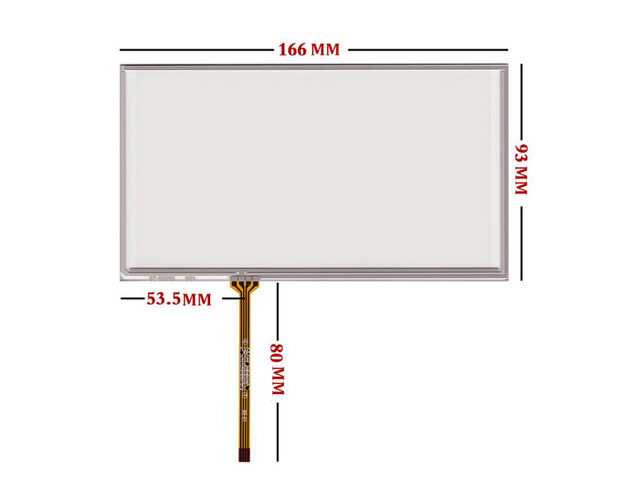 Touch screen resistivo da 7 ''pollici a 4 fili 165 mm x 105 mm Touch screen resistivo da 7 ''pollici a 4 fili 165 mm x 105 mm