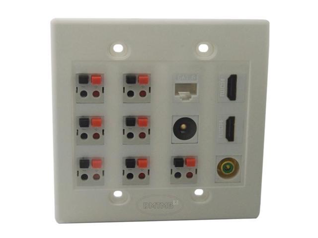 Home Theater 7.1 Surround Sound Speaker sound box Wall Plate with 2 X ...