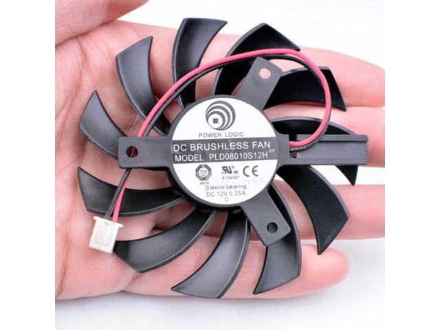PLD08010S12H 12V 0.25A Gigabyte Graphics Cooling Fan Diameter 75mm ...