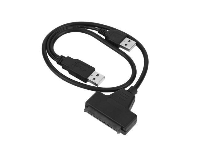 USB 2.0 Male To SATA 7+15P 22 Pin Cable Adapter For 2.5 INCH SSD/Hard ...