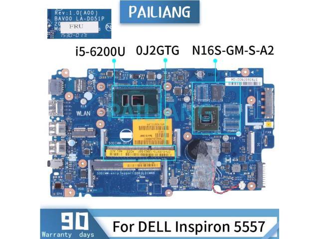 For DELL Inspiron 5557 I5-6200U Laptop Motherboard LA-D051P 0J2GTG ...