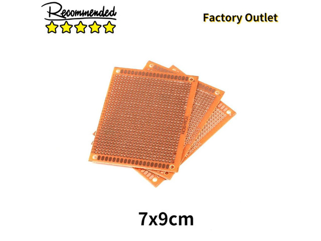 Lot De 10 Petites Plaques PCB à Essais 2x8 Cm - Double Face - Idéal Pour Prototypage Et Expérimentations électroniques