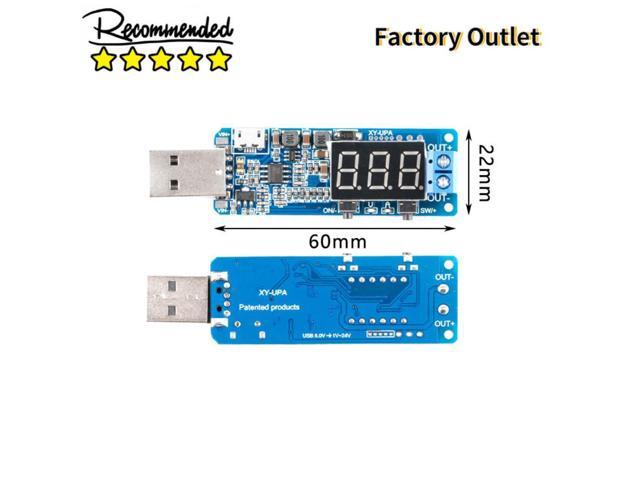 USB Step UP Step Down Desktop Power Supply Module Adjustable Boost Buck ...