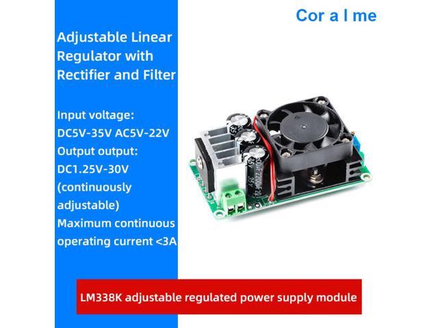 LM338K Adjustable Voltage Stabilized Power Supply Board Linear ...